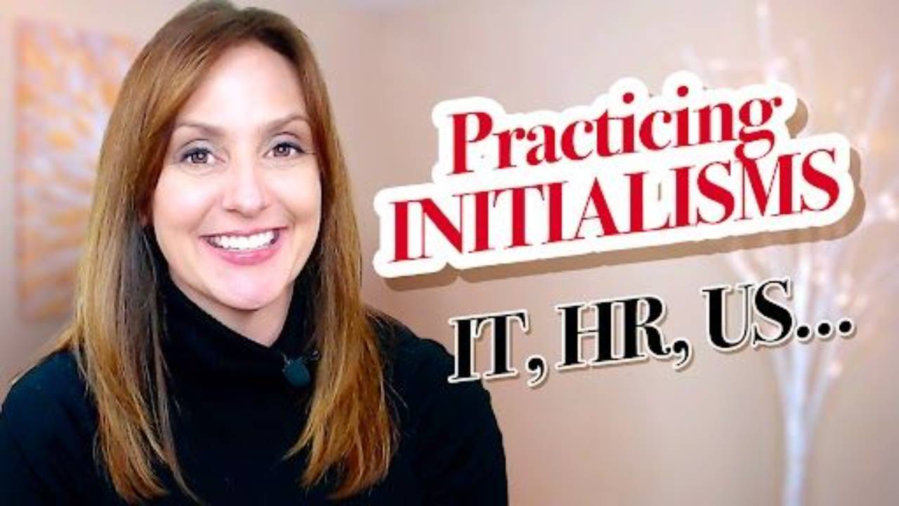 Practicing English Rhythm Initialisms